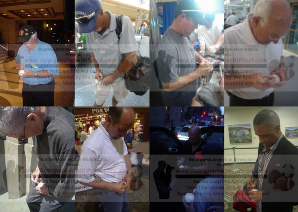 Baseball Hall Of Fame Multi Autograph Collectible – Beckett BAS