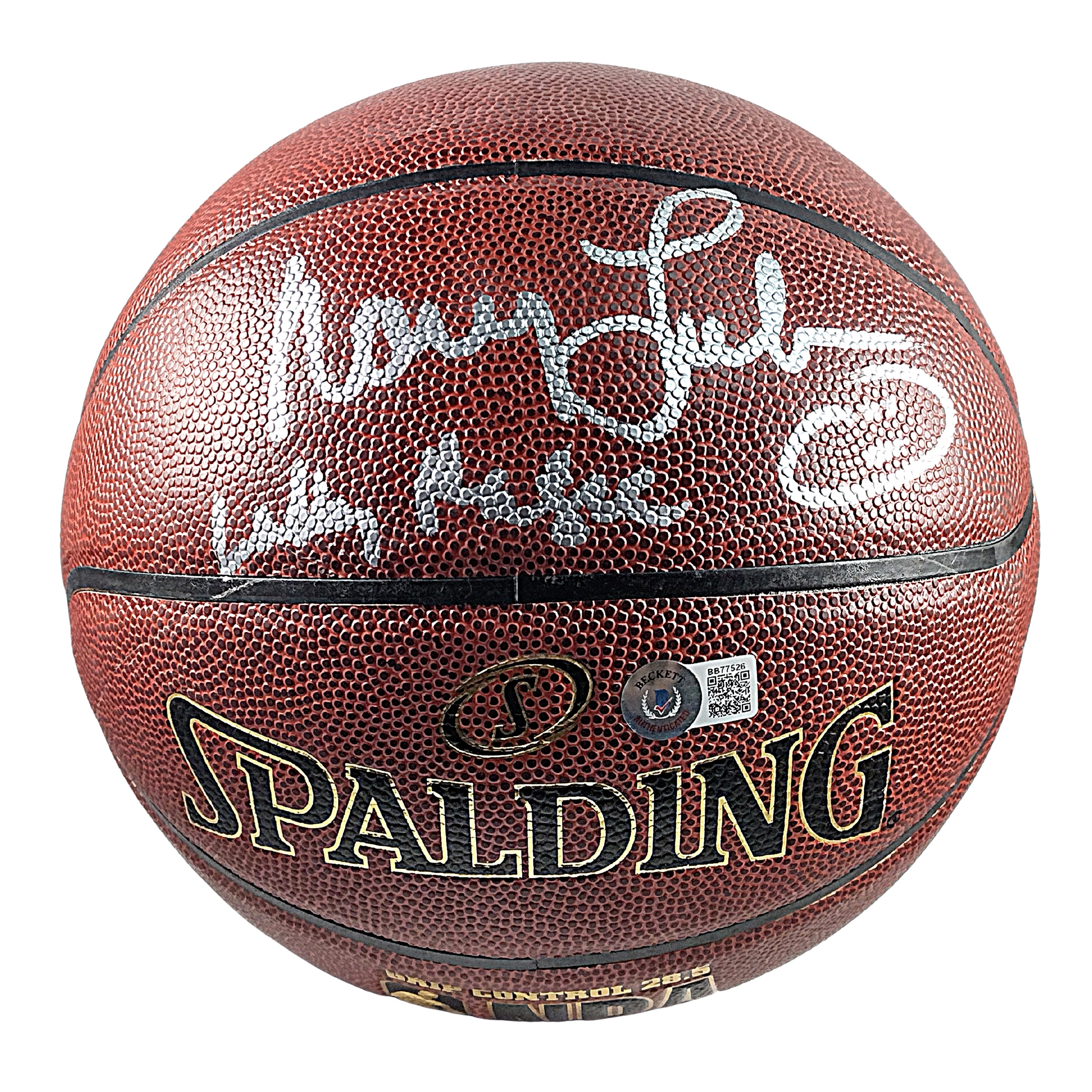 Nancy Lieberman autographed basketball – full view – Beckett COA