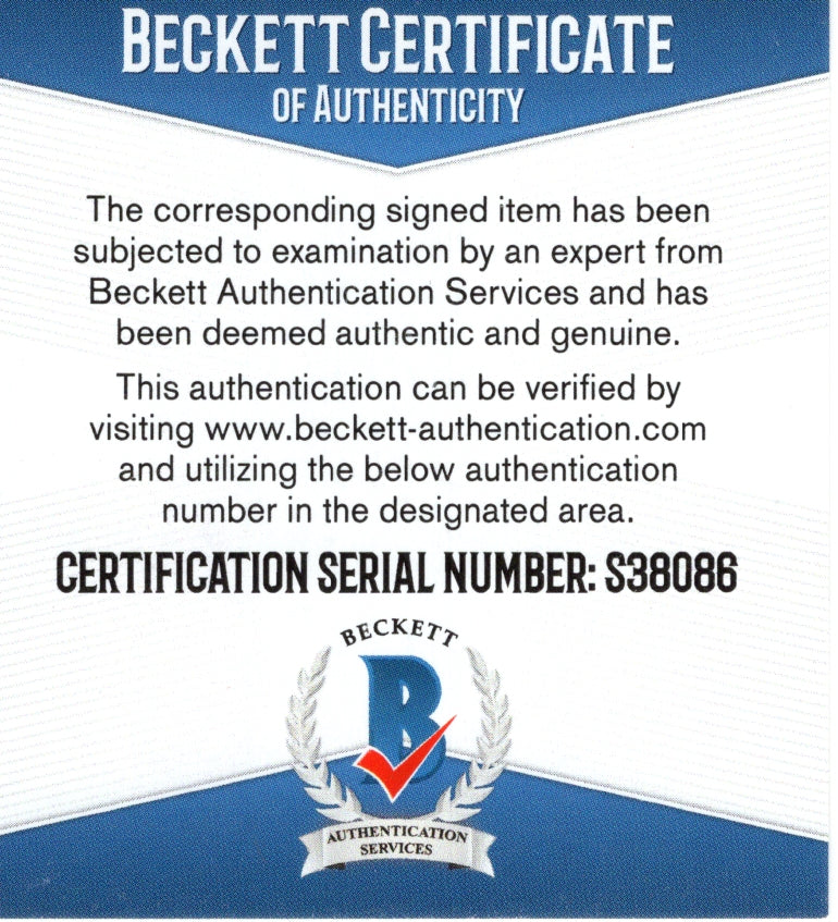 Naughty By Nature auto jersey – authentication sticker – Beckett COA