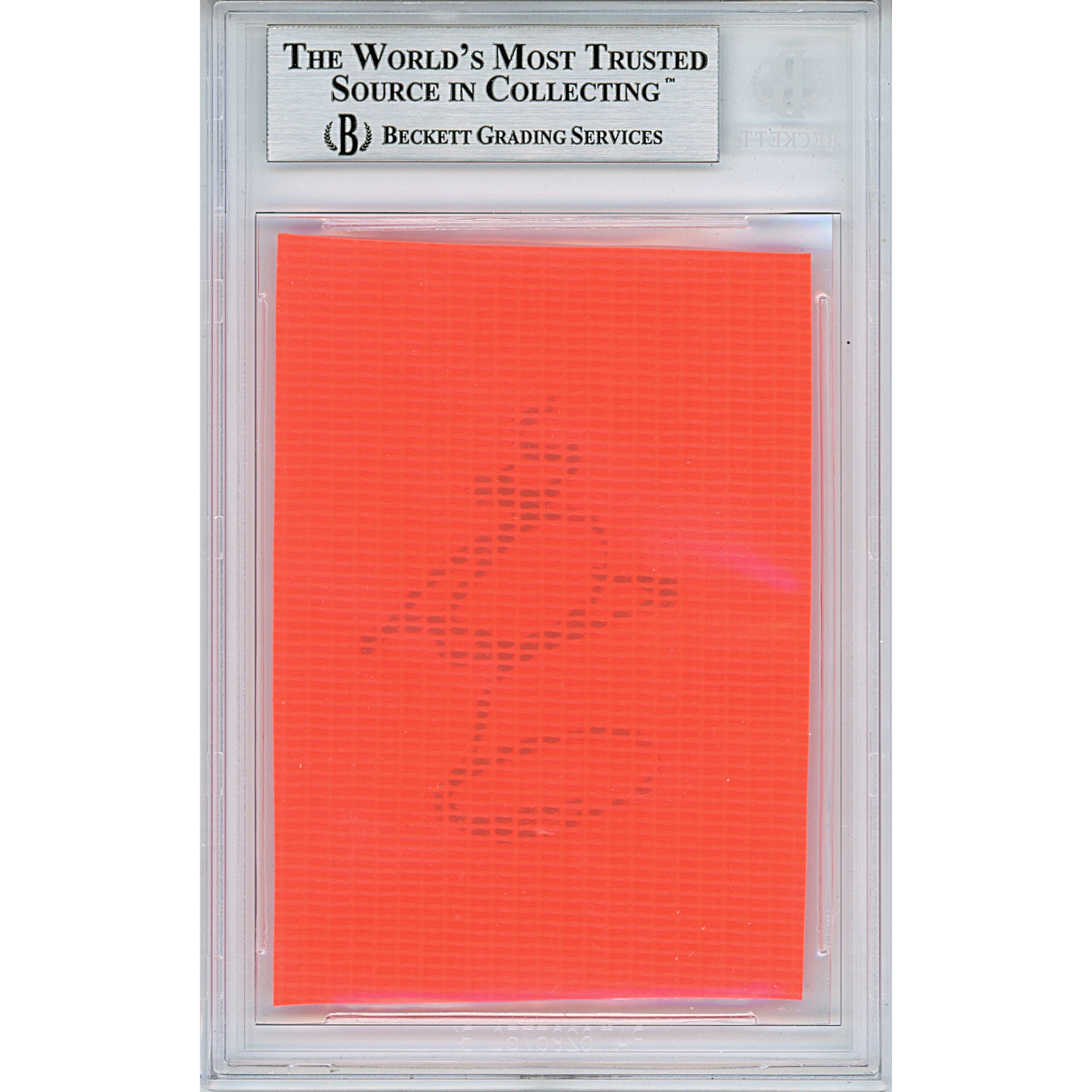 Quandre Diggs auto trading card – authentication sticker – Beckett COA