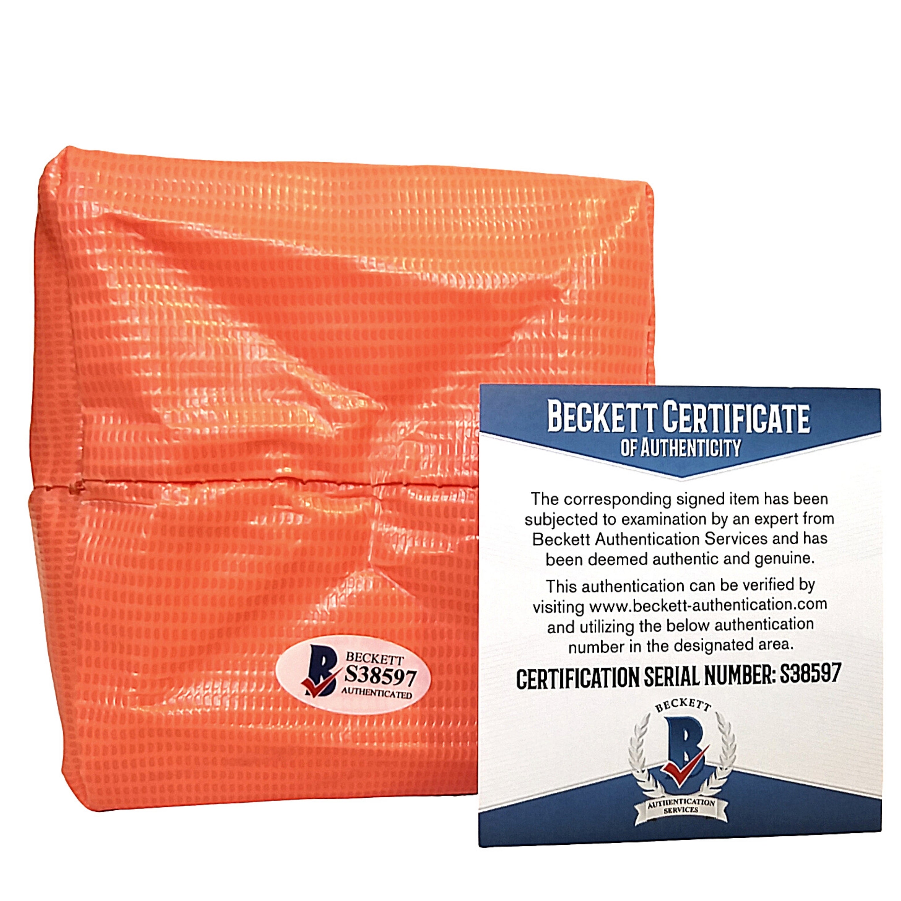 Richard Sherman autographed memorabilia – full view – Beckett COA