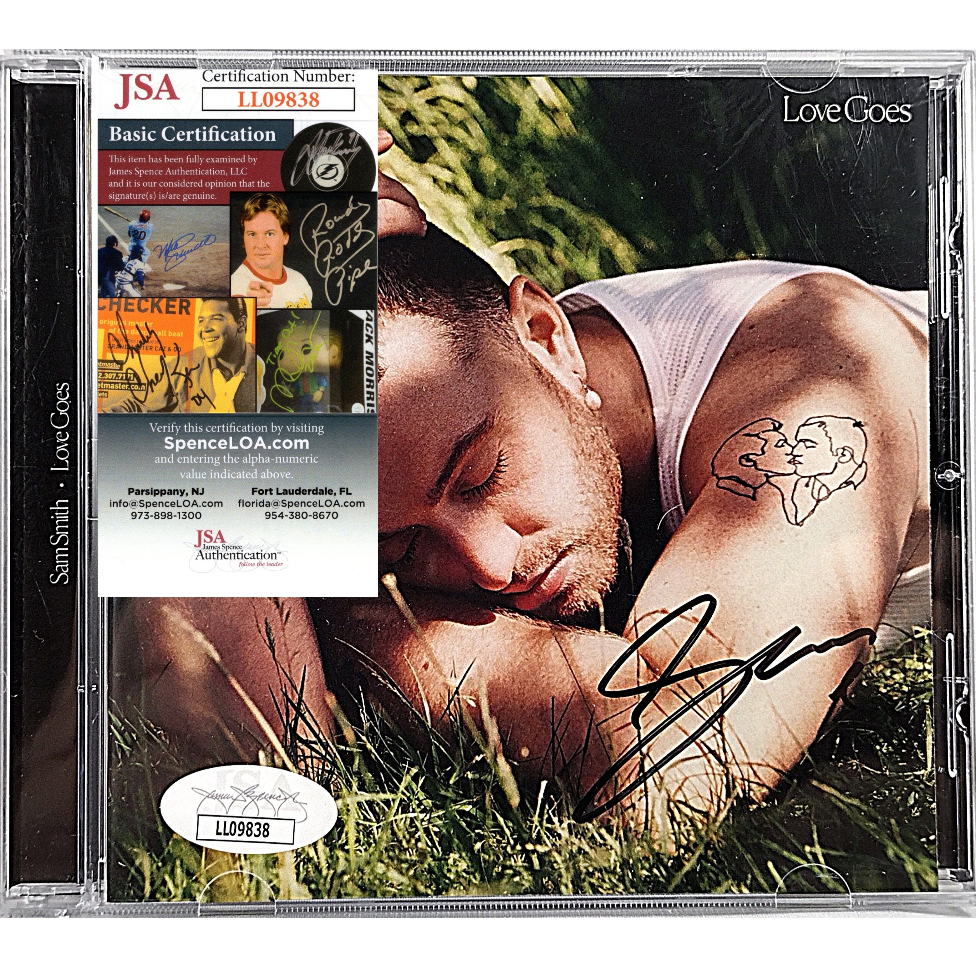 Sam Smith autographed photo – full view – JSA COA