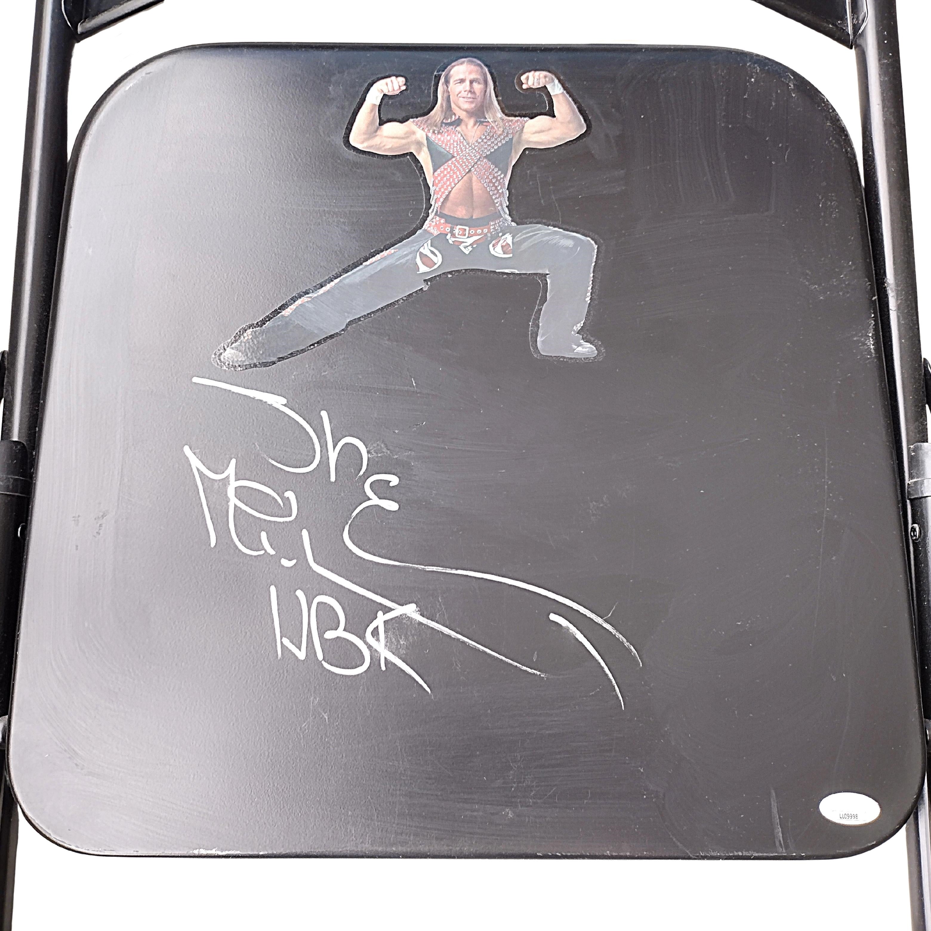 Shawn Michaels auto photo – authentication sticker – JSA COA