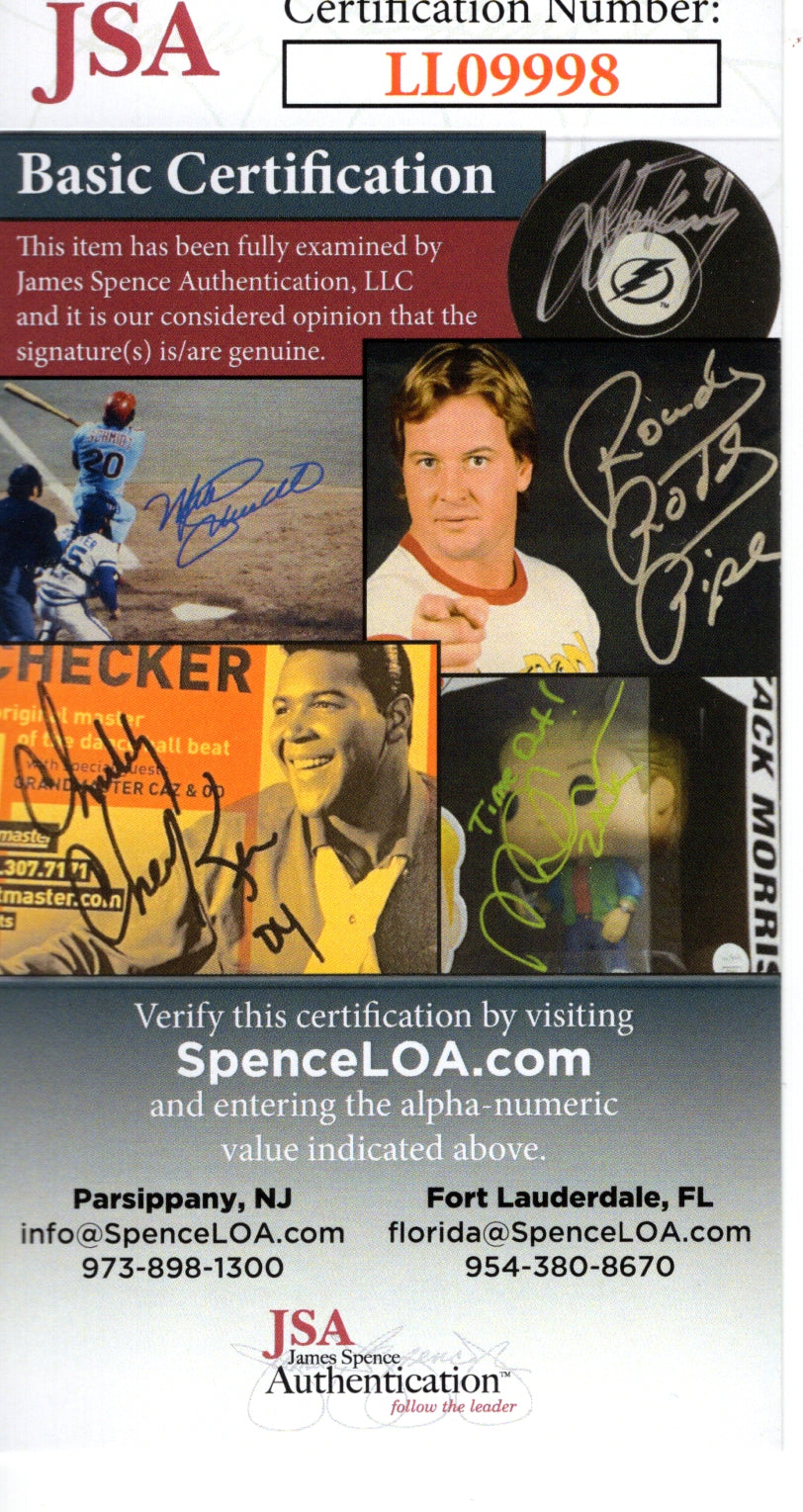 Shawn Michaels signed photo – signature close-up – JSA COA