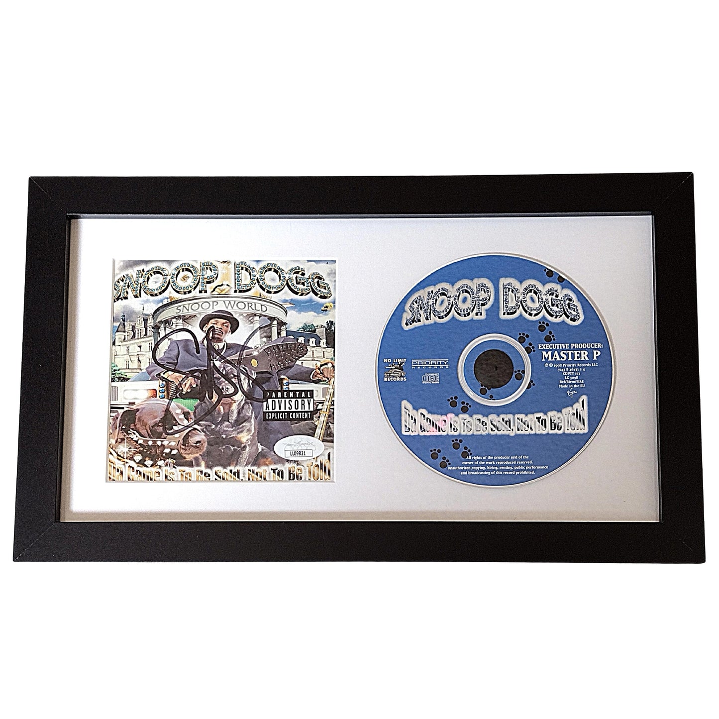 Music- Autographed- Snoop Dogg Signed Da Game Is To Be Sold Not Told CD Cover Framed Matted Wall Display JSA Authentication 203