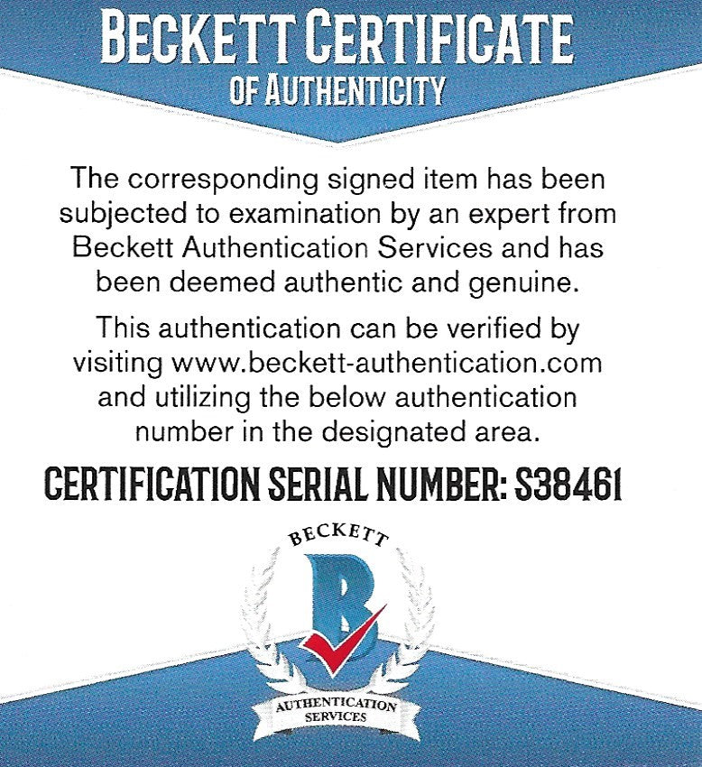 Soopafly photo autograph – angled display – Beckett COA