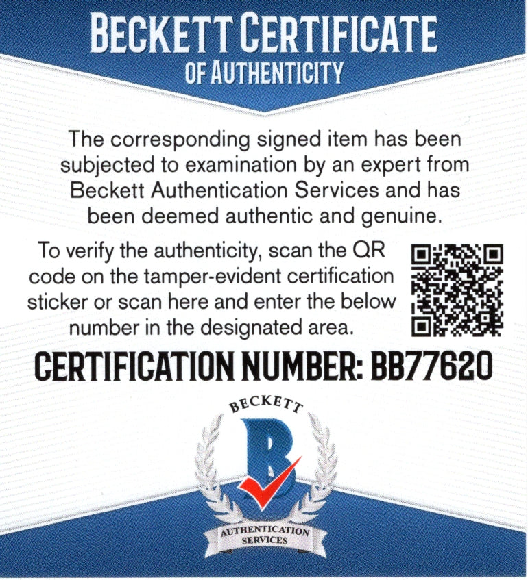 Tyler Bozak auto photo – authentication sticker – Beckett COA