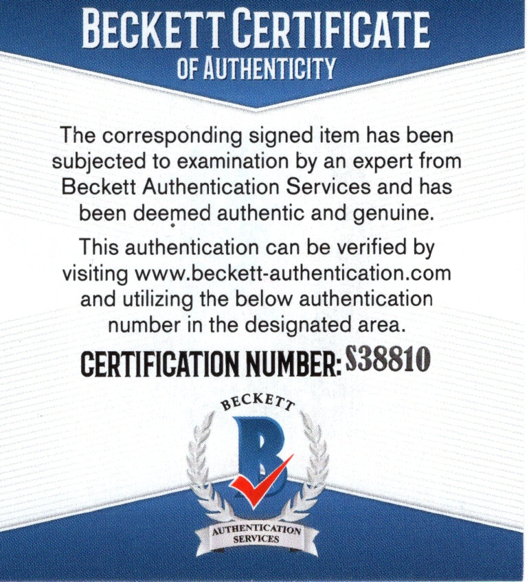The Undertaker auto photo – authentication sticker – Beckett COA