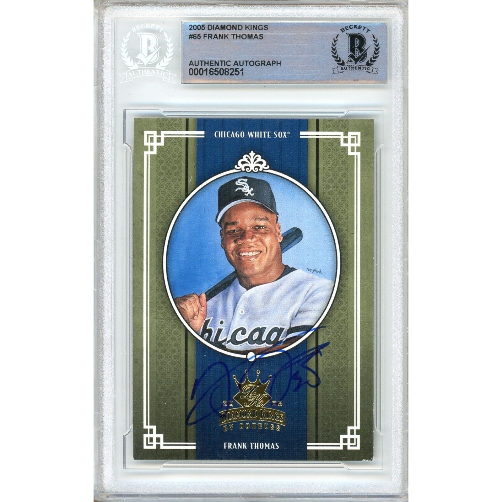 2005 Donruss #65 Sox Autographed Trading Card – Beckett BAS