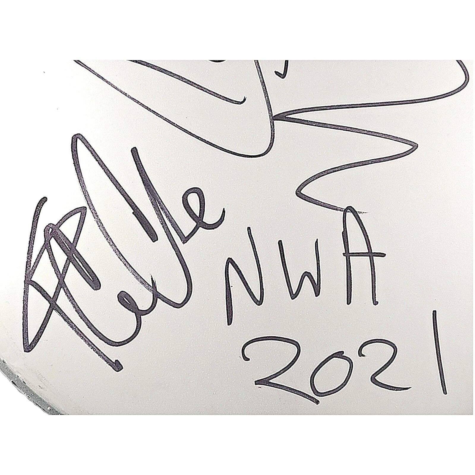 Ice Cube Dj Yella Nwa autographed memorabilia – full view – Beckett COA