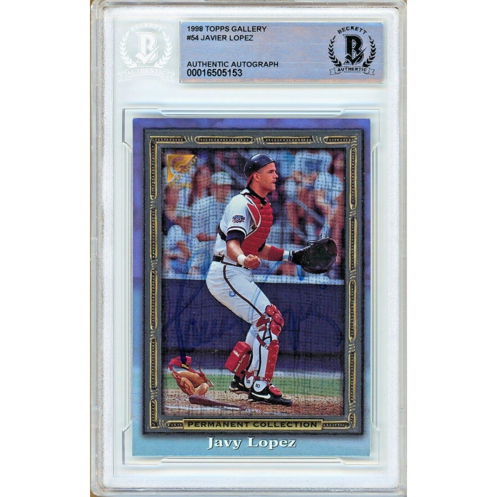 1998 Topps Gallery Baseball #54 auto trading card – Beckett BAS