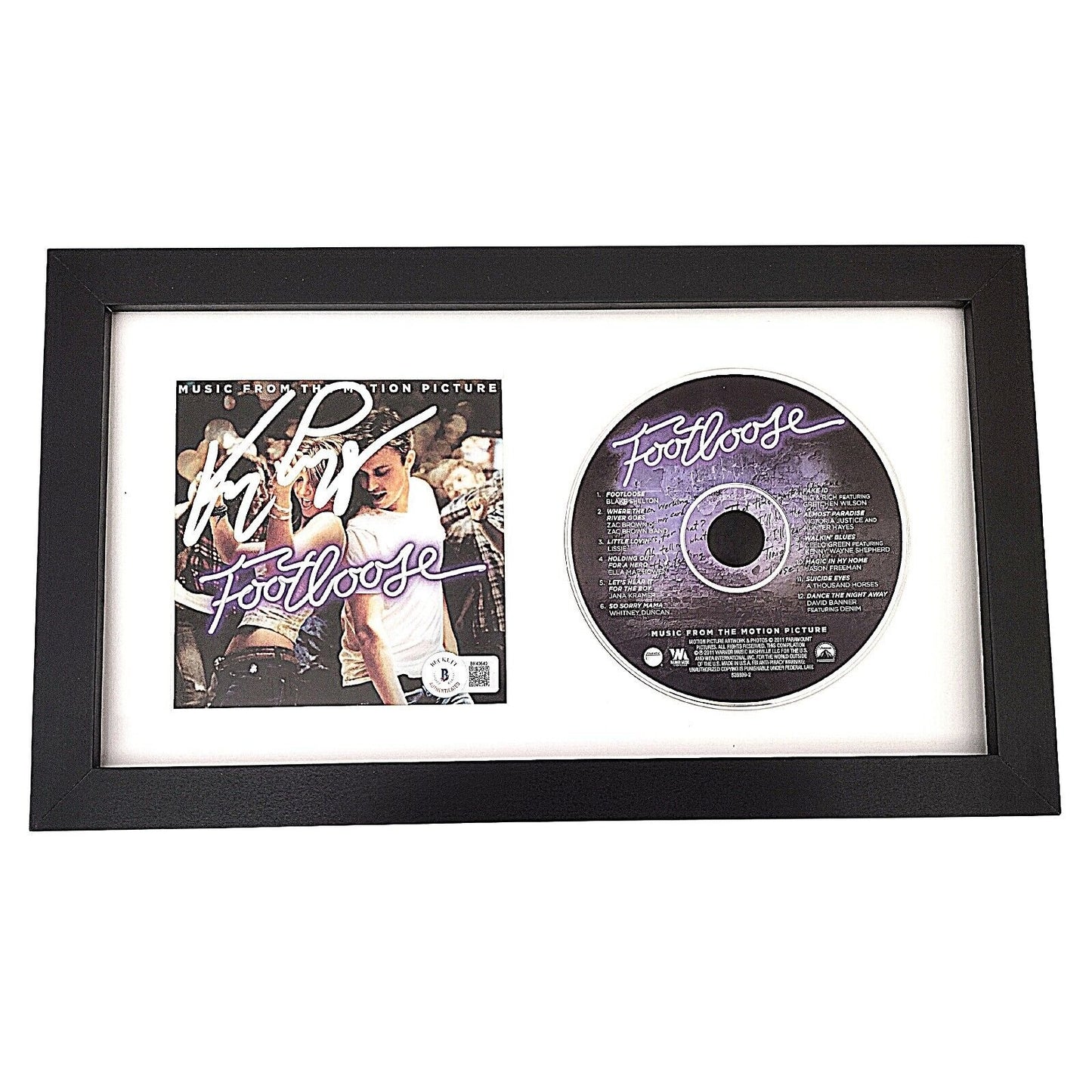 Music- Autographed- Kenny Loggins Signed Footloose Movie Soundtrack CD Album Cover Framed Beckett Authentic Auto COA Front