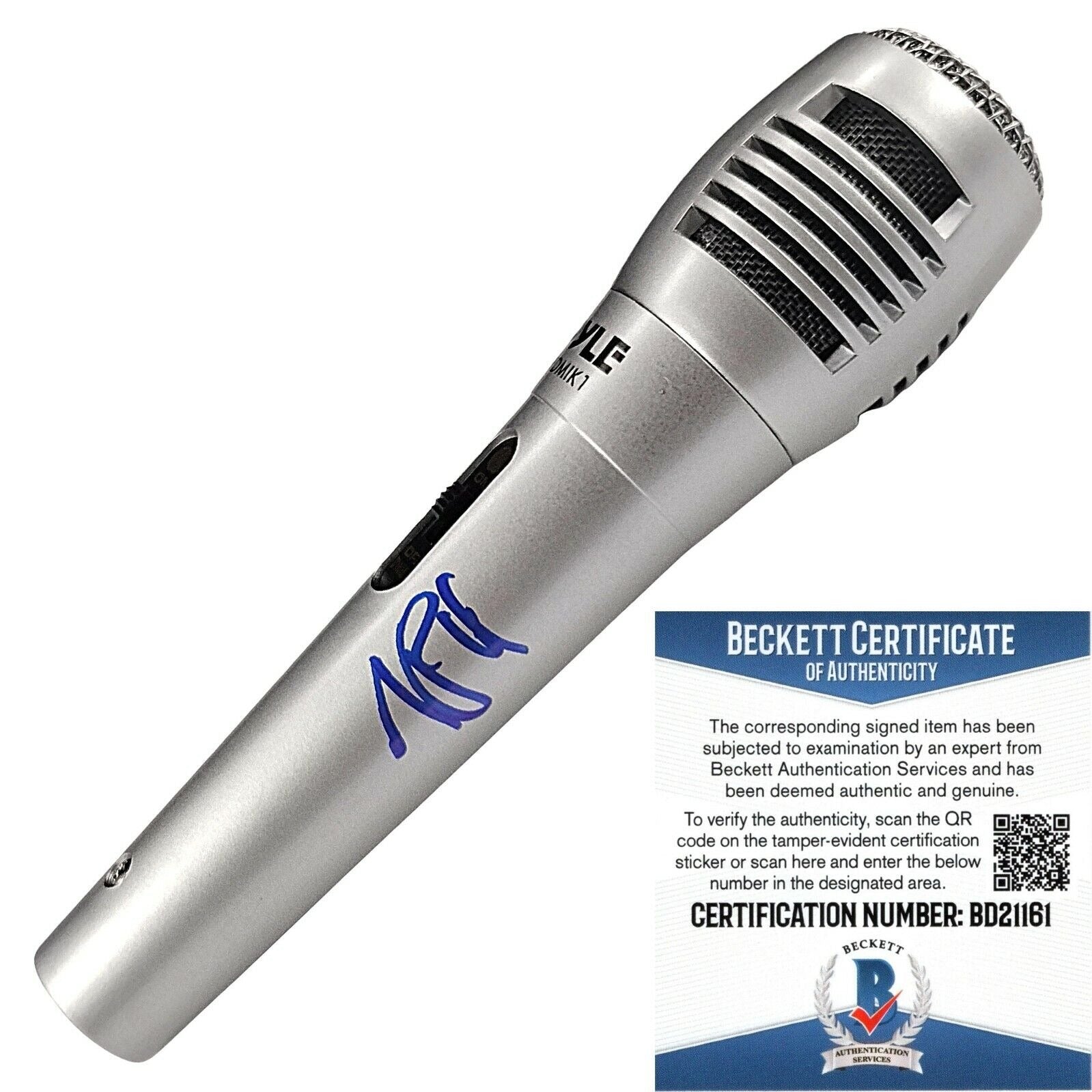 Music- Autographed- Alex Pall The Chainsmokers Signed Microphone Beckett Authentic Autograph with COA