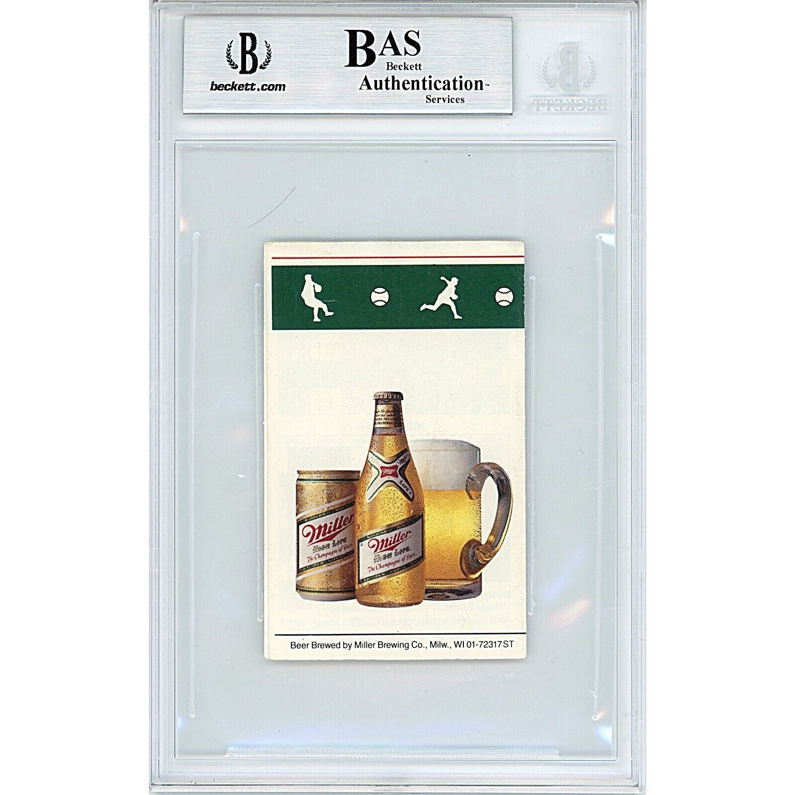 Joe Morgan Oakland Athletics signed trading card – signature close-up – Beckett COA