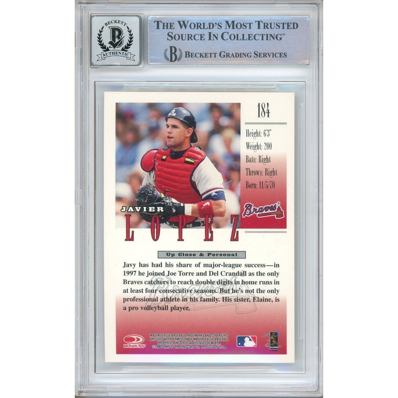 auto trading card – Beckett BAS