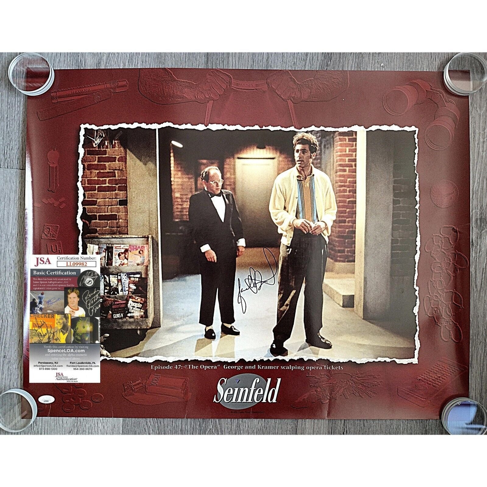 #LL09982 Jason Alexander Autographed Trading Card – Beckett BAS