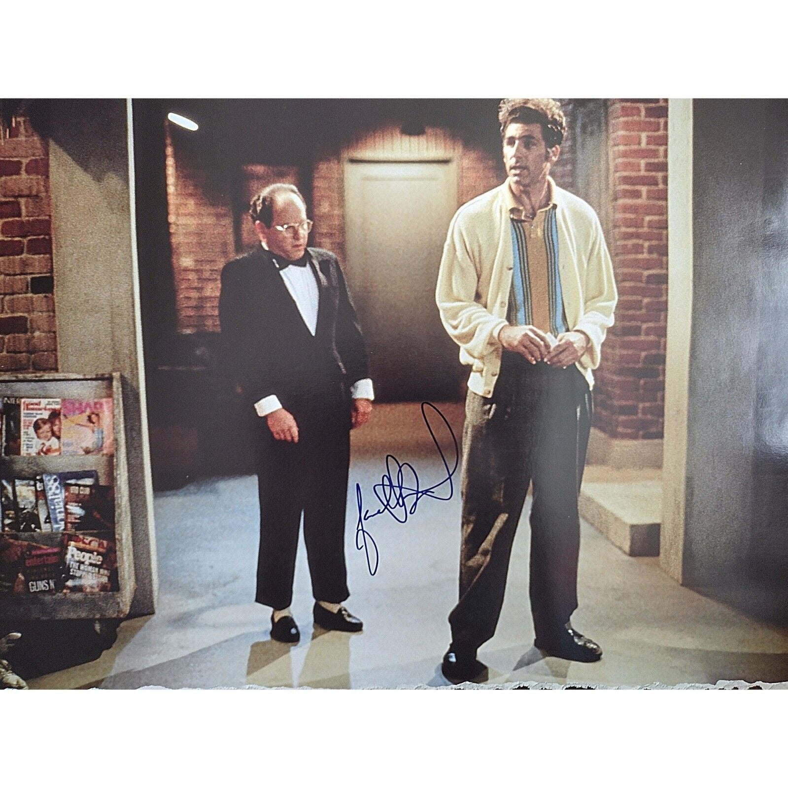 Jason Alexander auto photo – authentication sticker – JSA COA