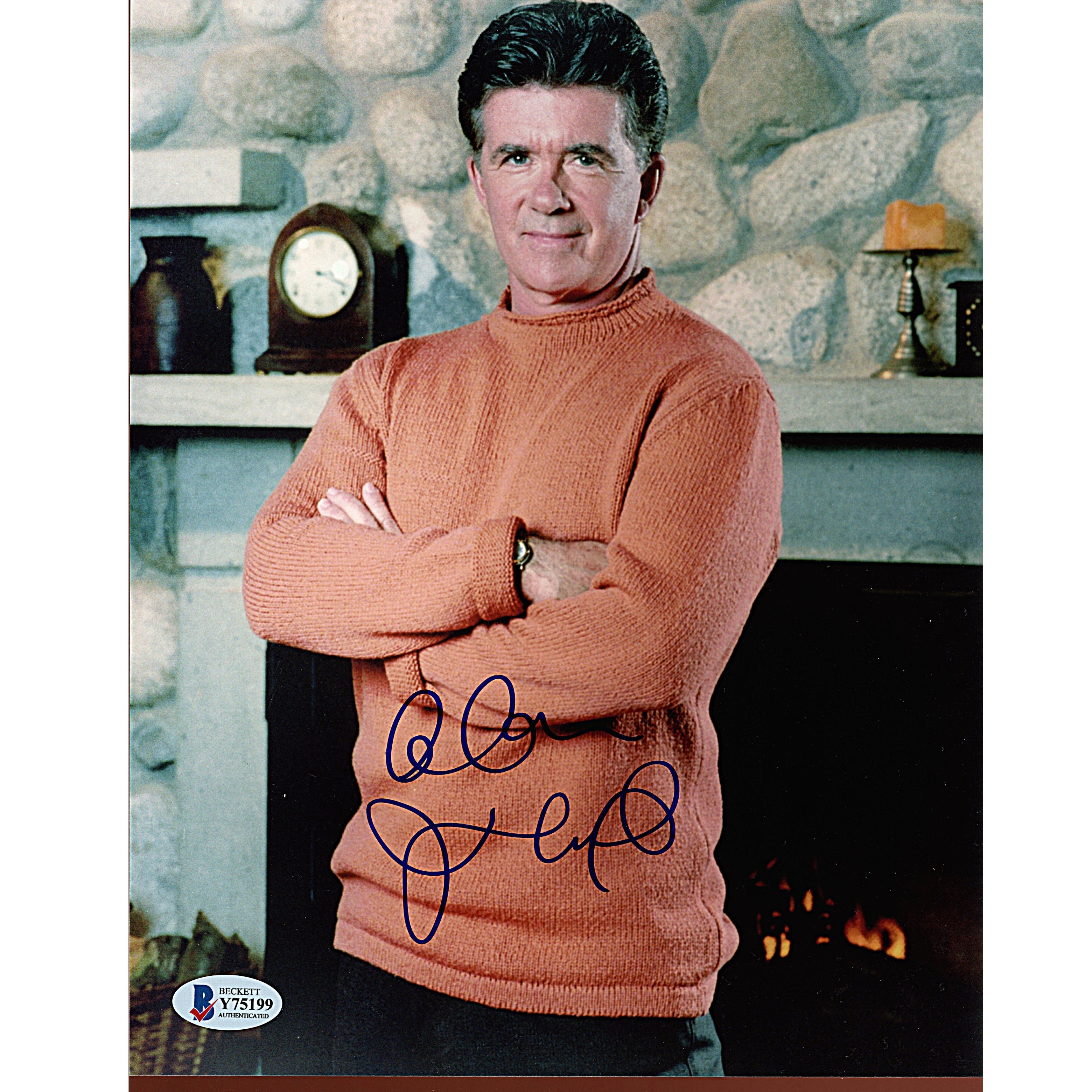 Alan Thicke Autographed Growing Pains Photo Beckett BAS