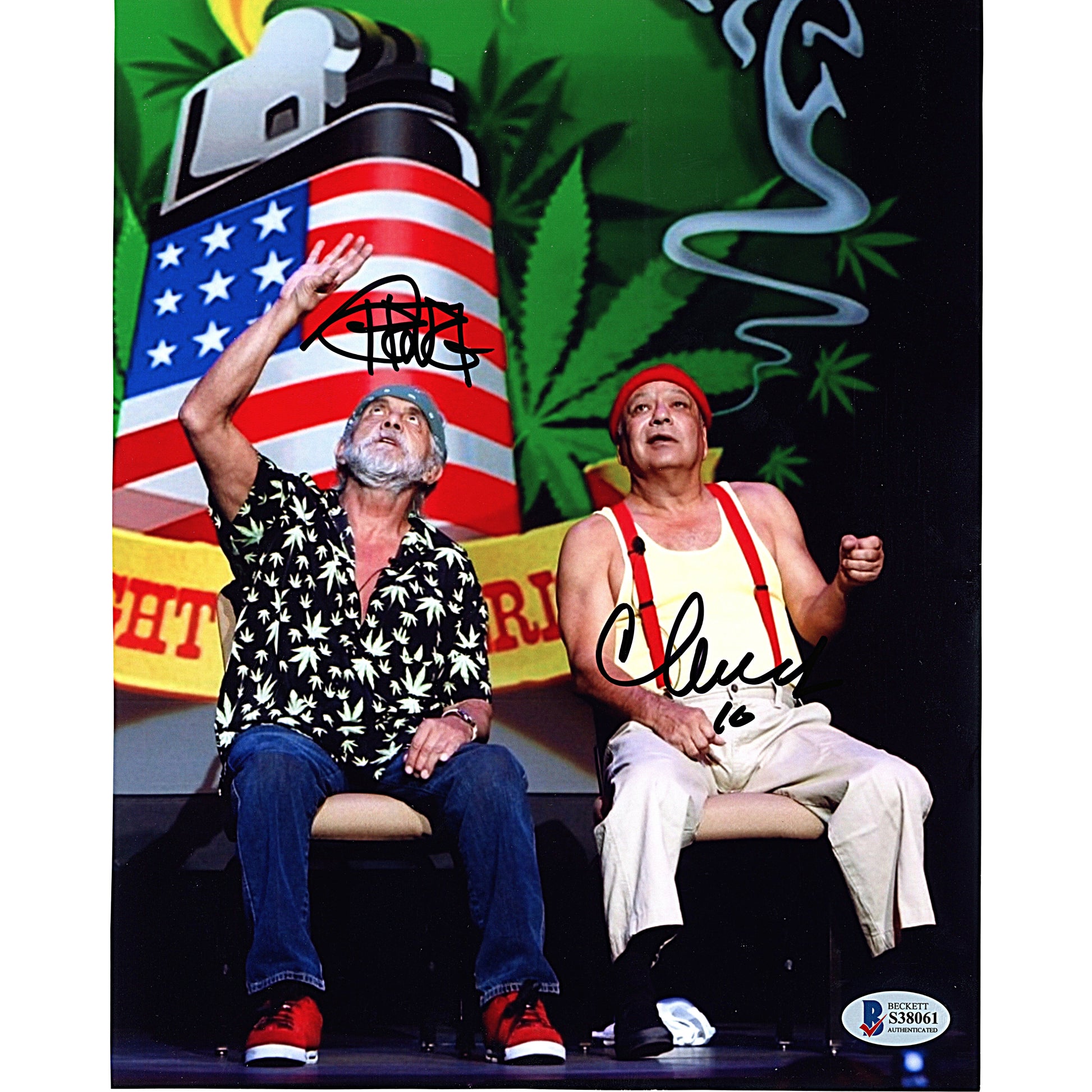 Hollywood- Autographed- Richard Cheech Marin and Tommy Chong Signed Cheech and Chong 8x10 Photograph Beckett Authentication Services BAS S38061 - 102