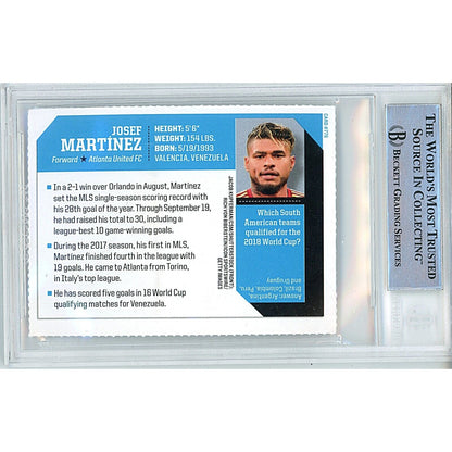 Soccer- Autographed- Josef Martinez Atlanta United FC Signed 2019 Sports Illustrated for Kids Soccer Card Beckett Authentic Auto Slab Back