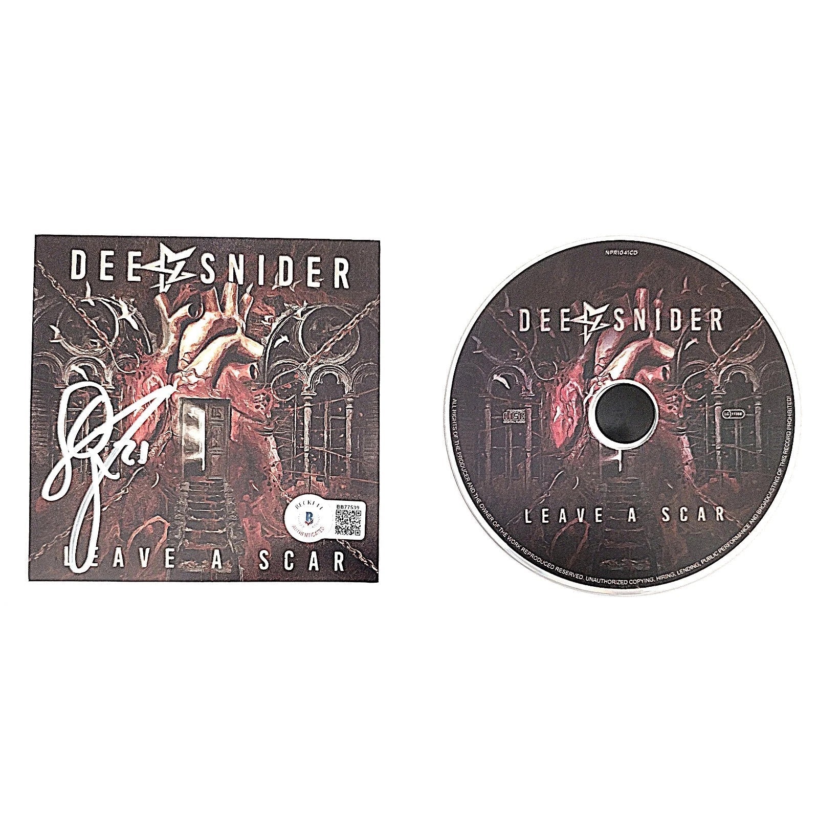 Dee Snider Autographed Leave Auto Cd Beckett BAS