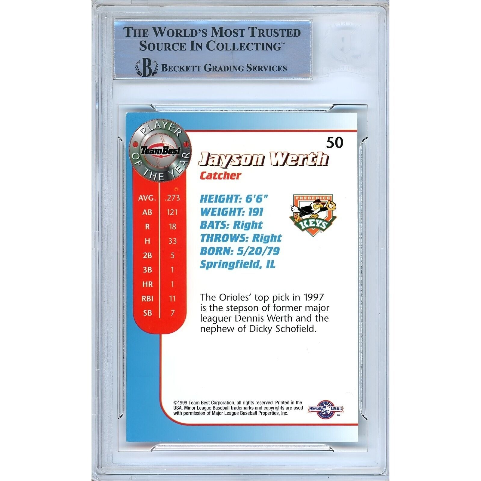 auto trading card – Beckett BAS