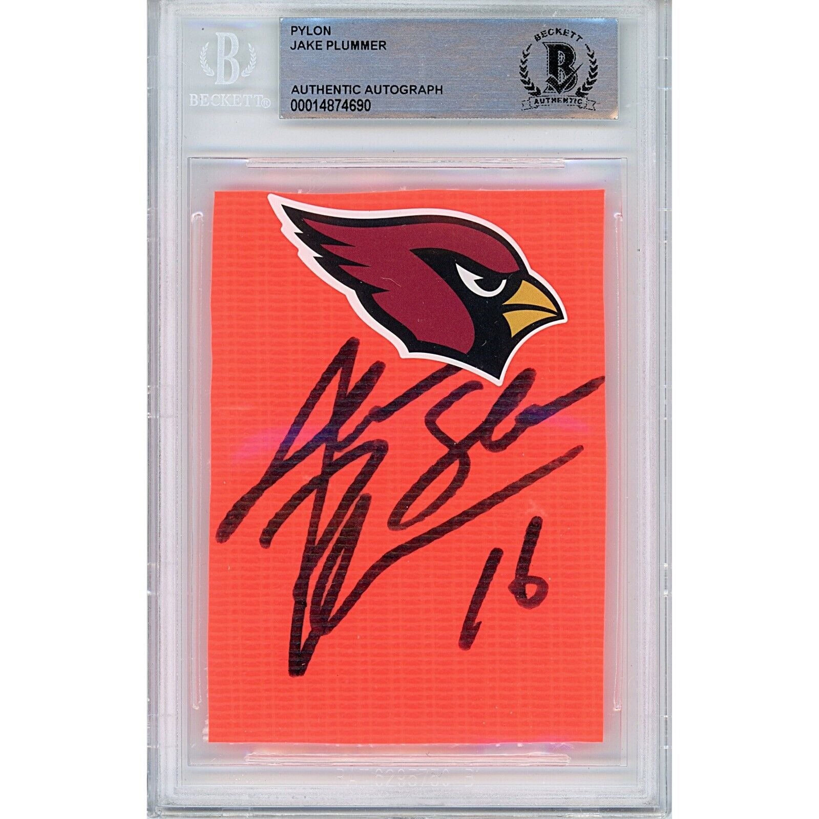 Jake Plummer Arizona Cardinals Autographed Trading Card Beckett BAS