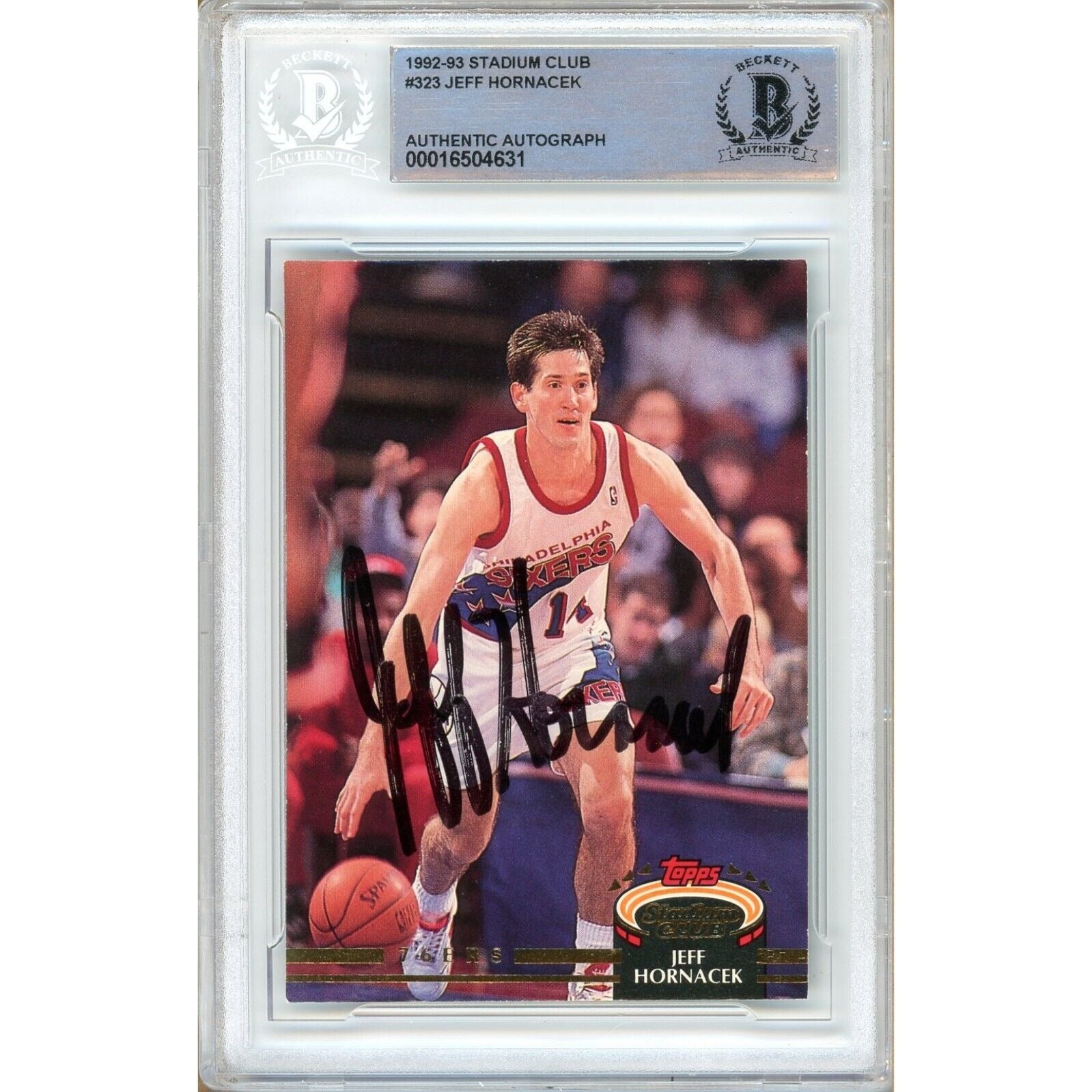 1992 auto trading card – Beckett BAS