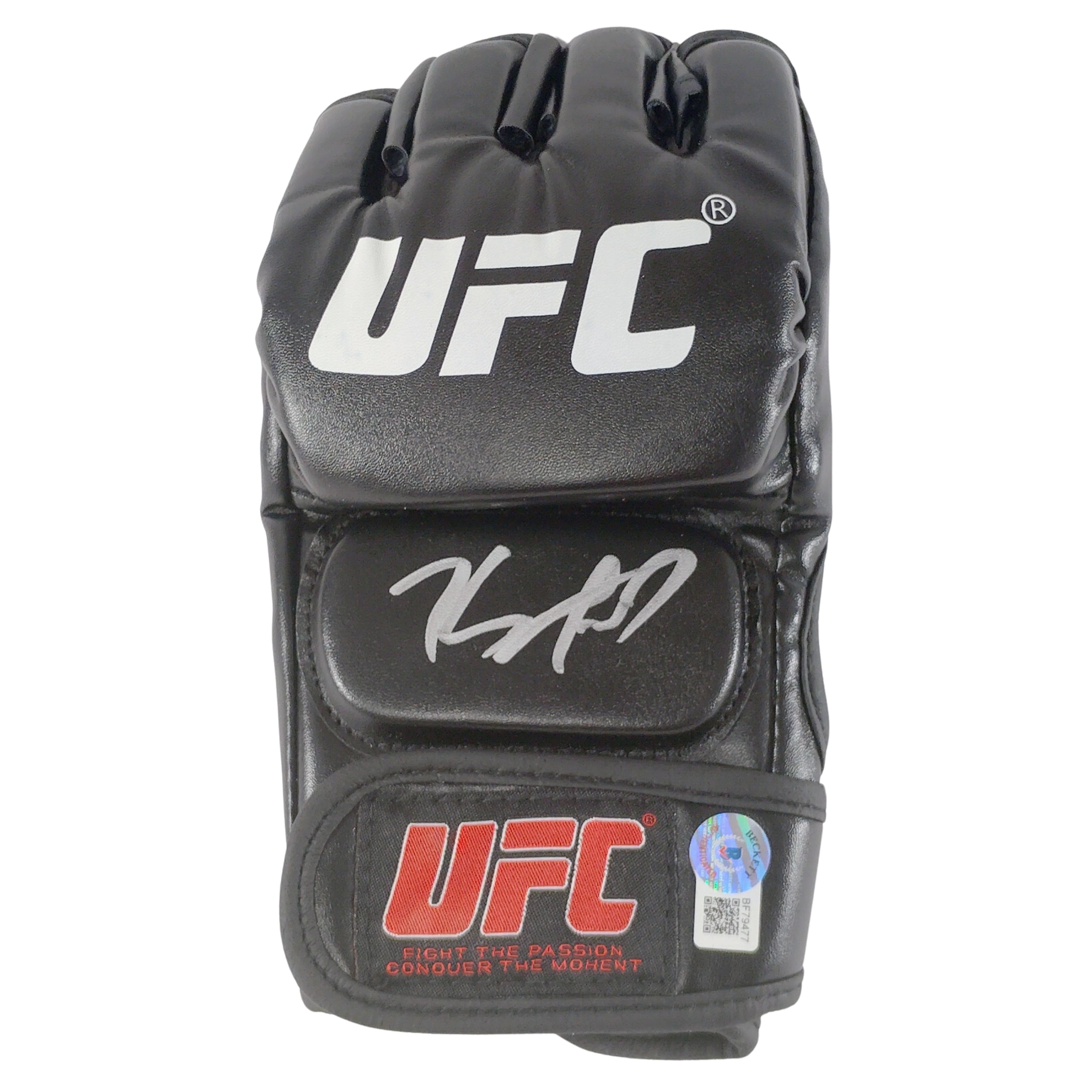 Kamaru Usman autographed memorabilia – full view – Beckett COA
