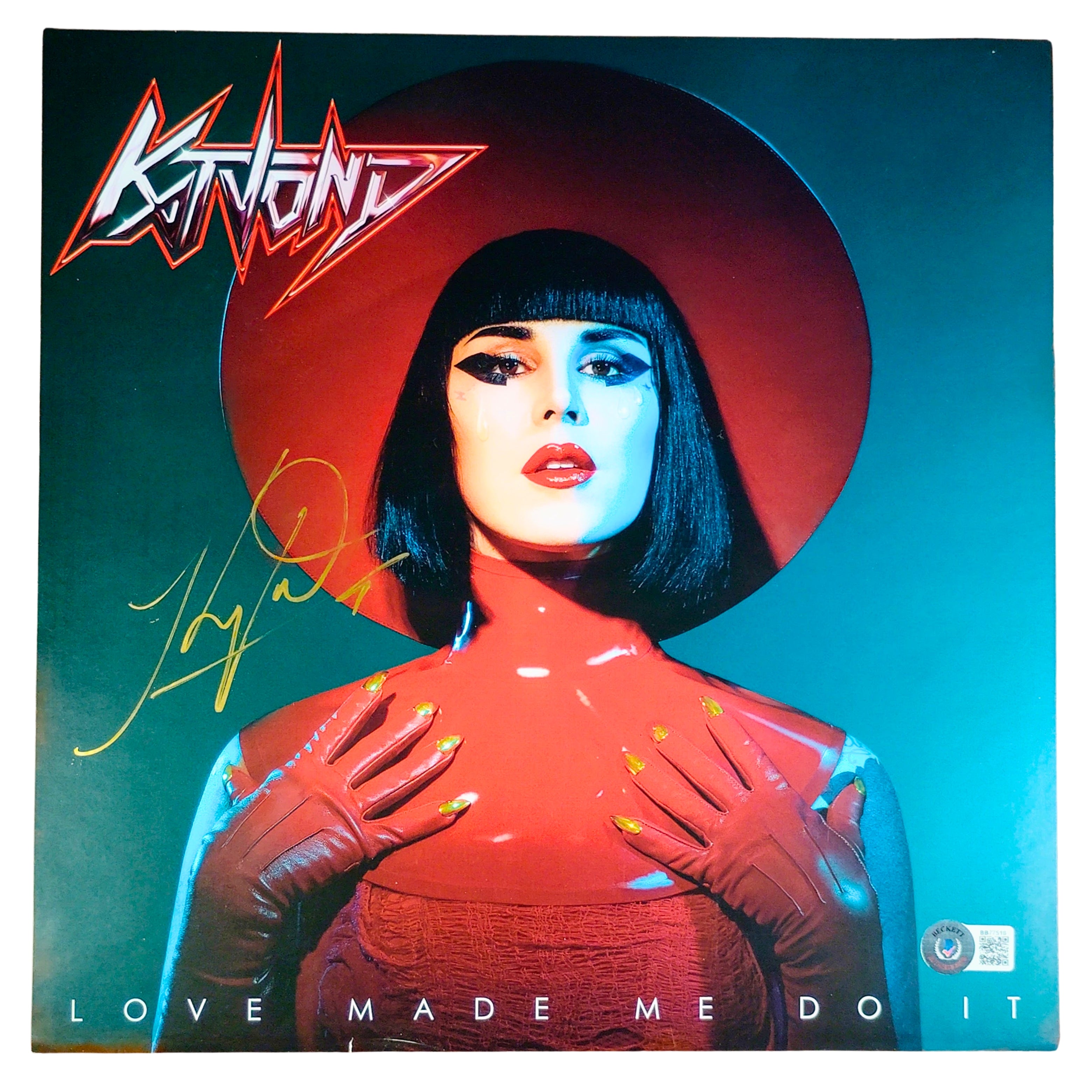 Kat Von D. autographed photo – full view – Beckett COA