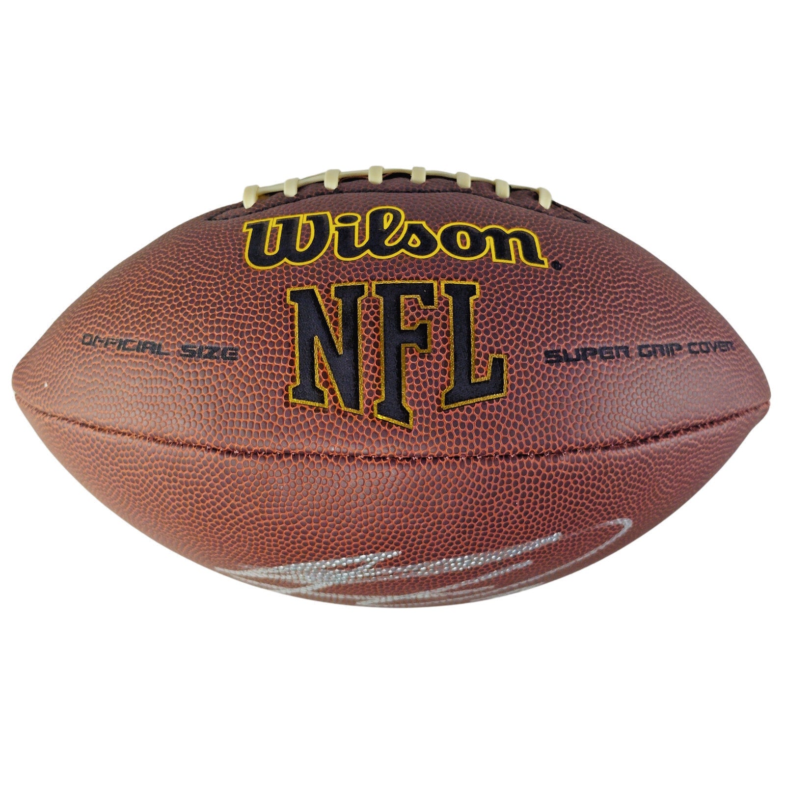 Footballs- Autographed- Kenyan Drake Signed NFL Wilson Super Grip Football Proof Photo- Arizona Cardinals- Miami Dolphins- Alabama Crimson Tide- Beckett BAS 104