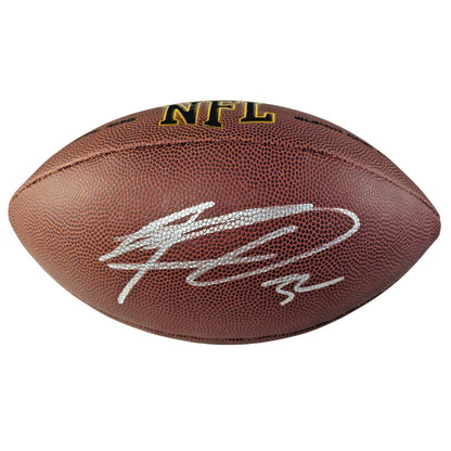 Footballs- Autographed- Kenyan Drake Signed NFL Wilson Super Grip Football Proof Photo- Arizona Cardinals- Miami Dolphins- Alabama Crimson Tide- Beckett BAS 103