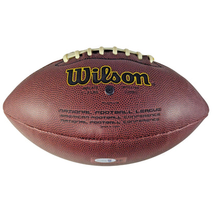 Footballs- Autographed- Larry Foote Signed NFL Wilson Composite Football - Pittsburgh Steelers - Proof Photo - Beckett BAS Authentication 105
