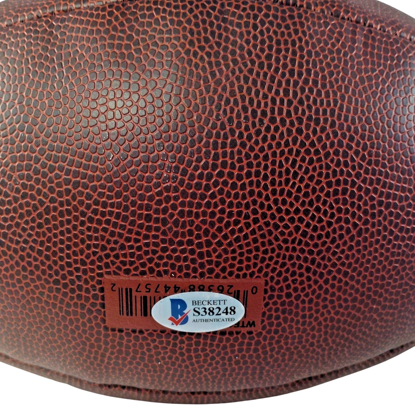 Footballs- Autographed- Larry Foote Signed NFL Wilson Composite Football - Pittsburgh Steelers - Proof Photo - Beckett BAS Authentication 102