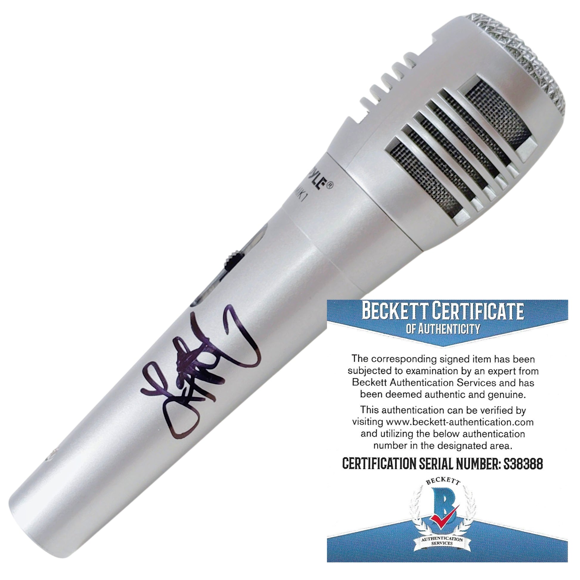 Microphones-Autographed - Lauren Alaina Signed Pyle Full Size Microphone, Proof Photo - Beckett BAS 201