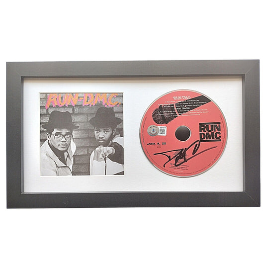 Music- Autographed- Darryl McDaniels Run DMC Signed Self Titled CD Album Framed Beckett Authentic Autograph COA Front