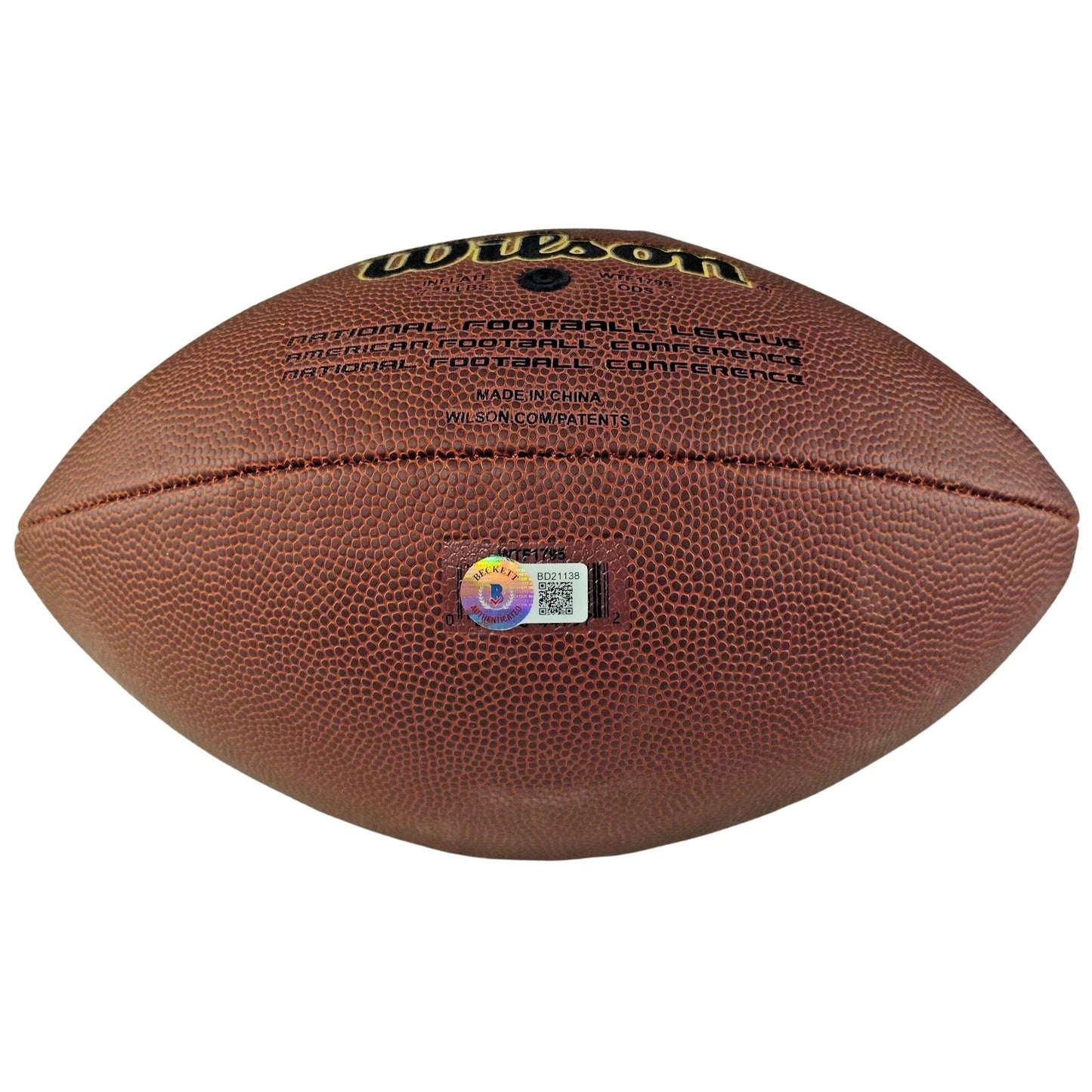 Footballs- Autographed- Marquez-Valdes Scantling Signed NFL Wilson Football Green Bay Packers Beckett Authentication 104