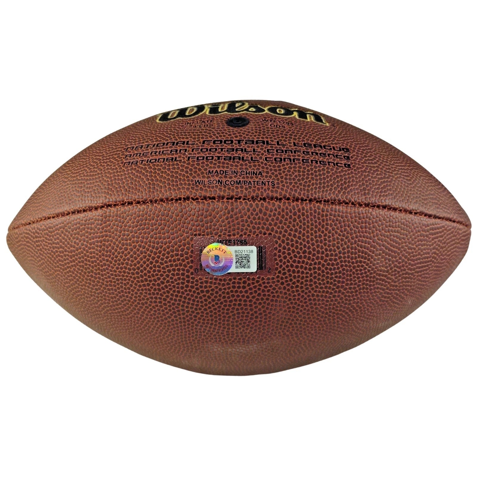Footballs- Autographed- Marquez-Valdes Scantling Signed NFL Wilson Football Green Bay Packers Beckett Authentication 104