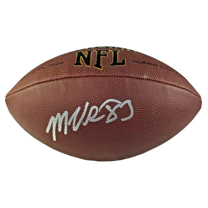 Footballs- Autographed- Marquez-Valdes Scantling Signed NFL Wilson Football Kansas City Chiefs Beckett Authentication 105