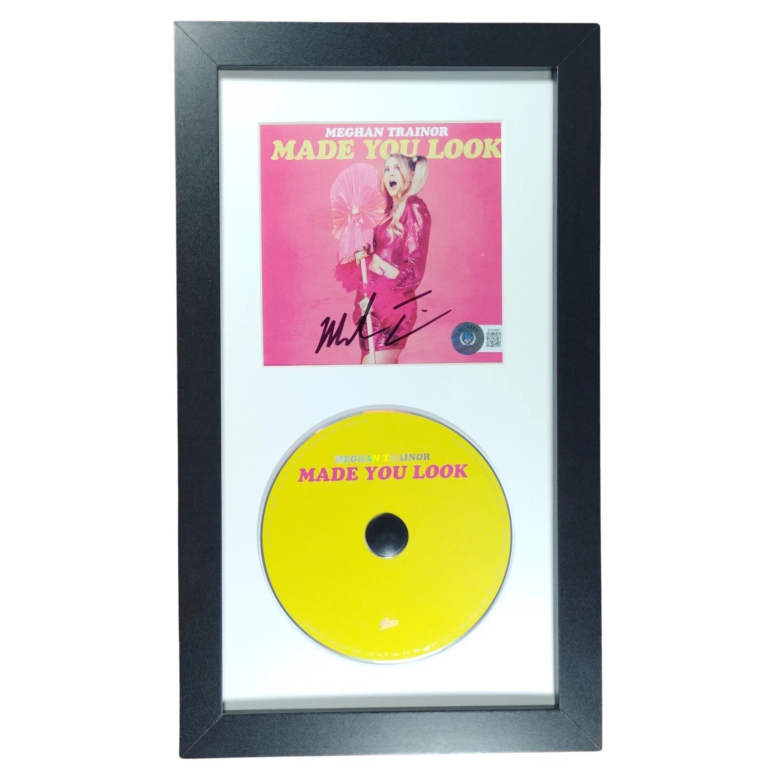 Meghan Trainor autographed cd – full view – Beckett COA