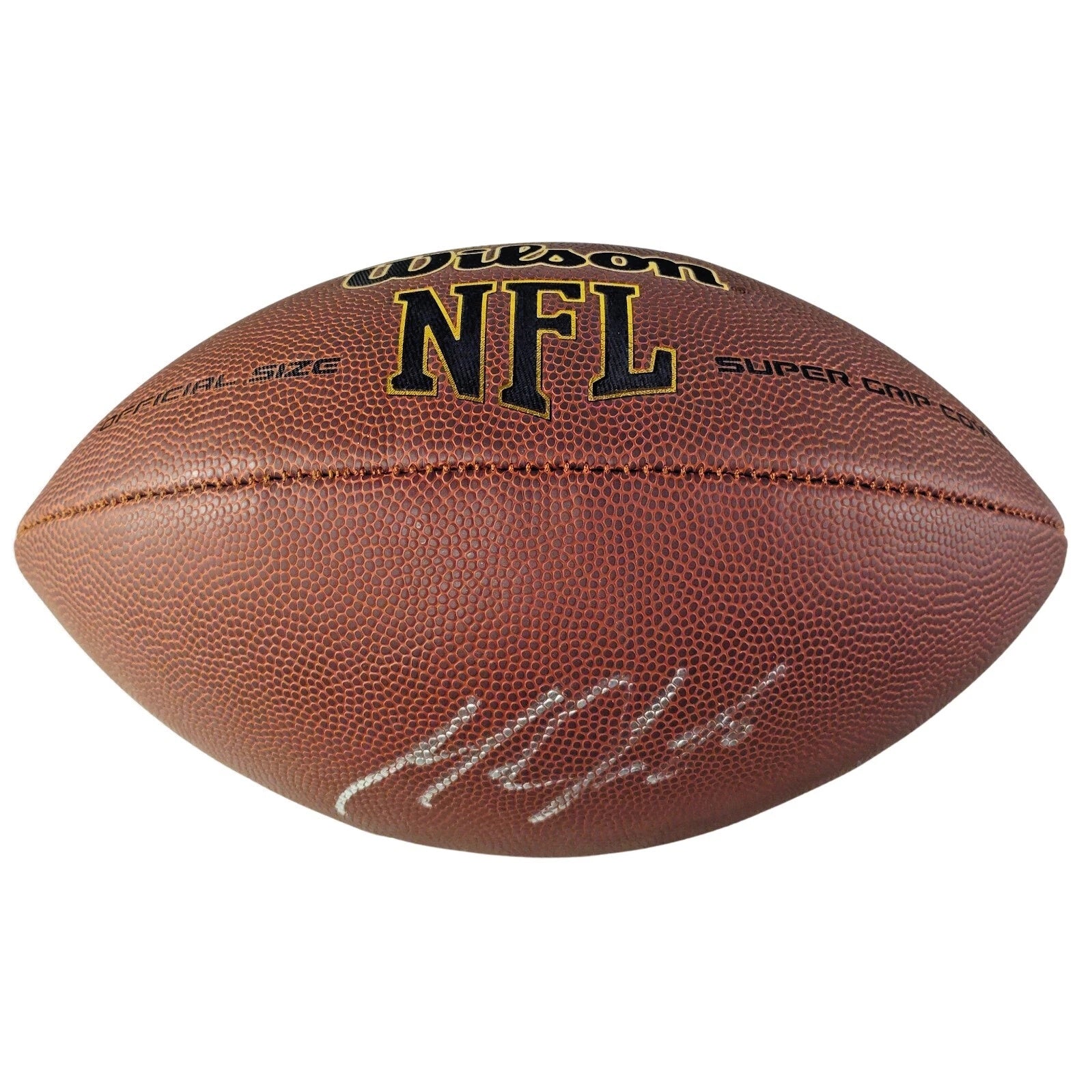 Melvin Gordon football autograph – angled display – JSA COA