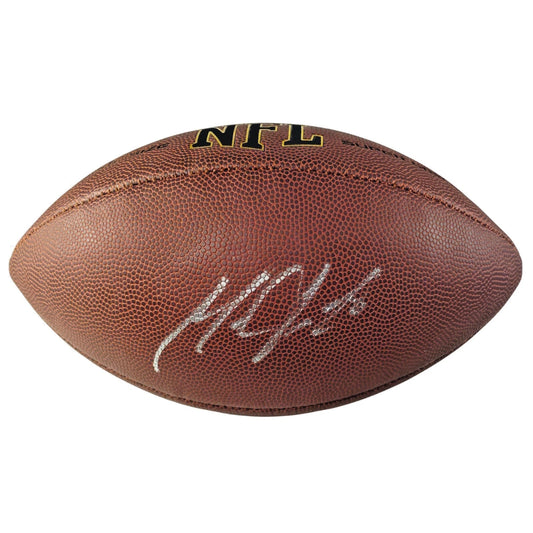 Footballs- Autographed- Melvin Gordon Signed NFL Football - Denver Broncos- Los Angeles Chargers- Wisconsin Badgers- Proof Photo- JSA Authentication - 101