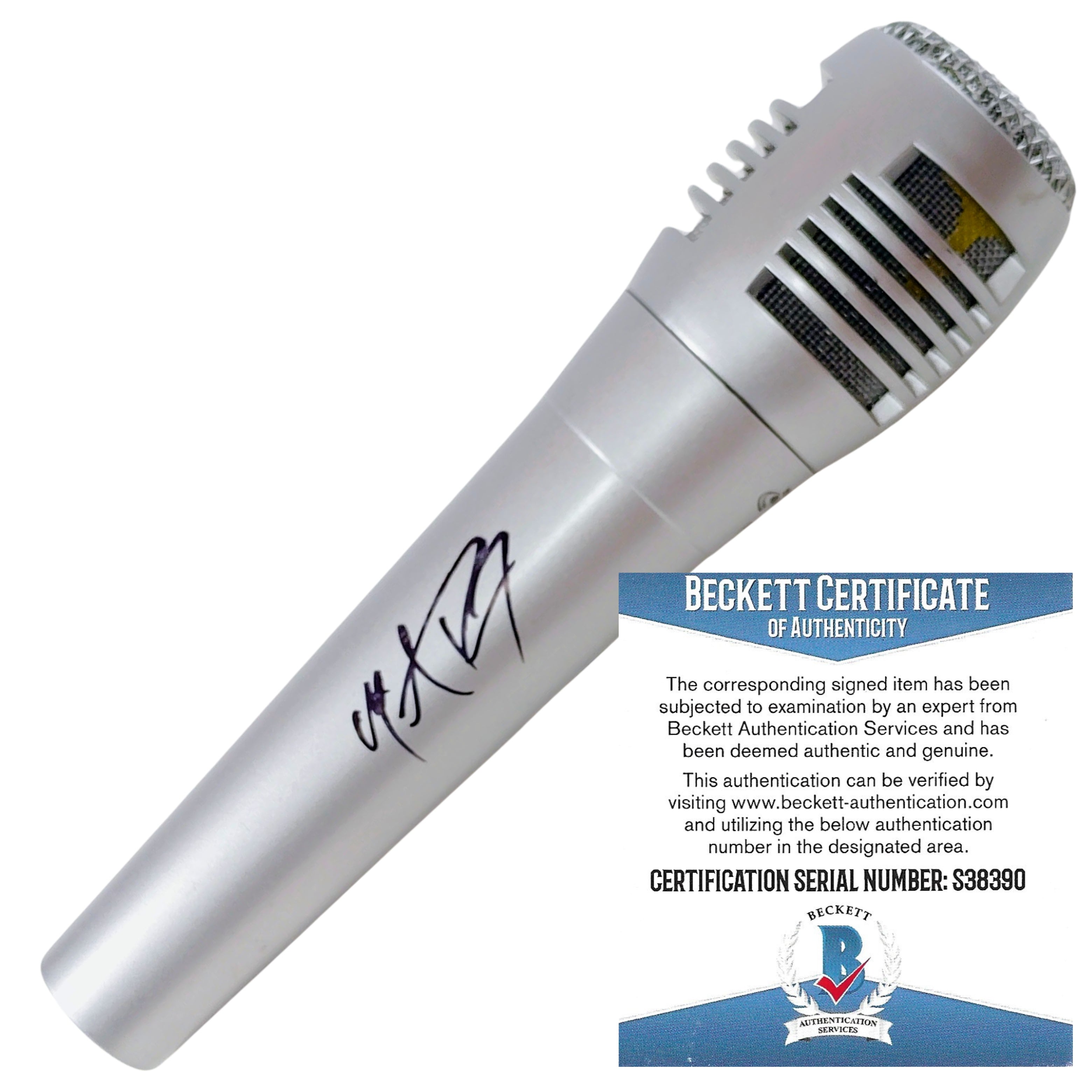 Michael Ray Signed Pyle Microphone Autographed Photo Beckett BAS