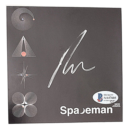 Nick Jonas auto photo – authentication sticker – Beckett COA