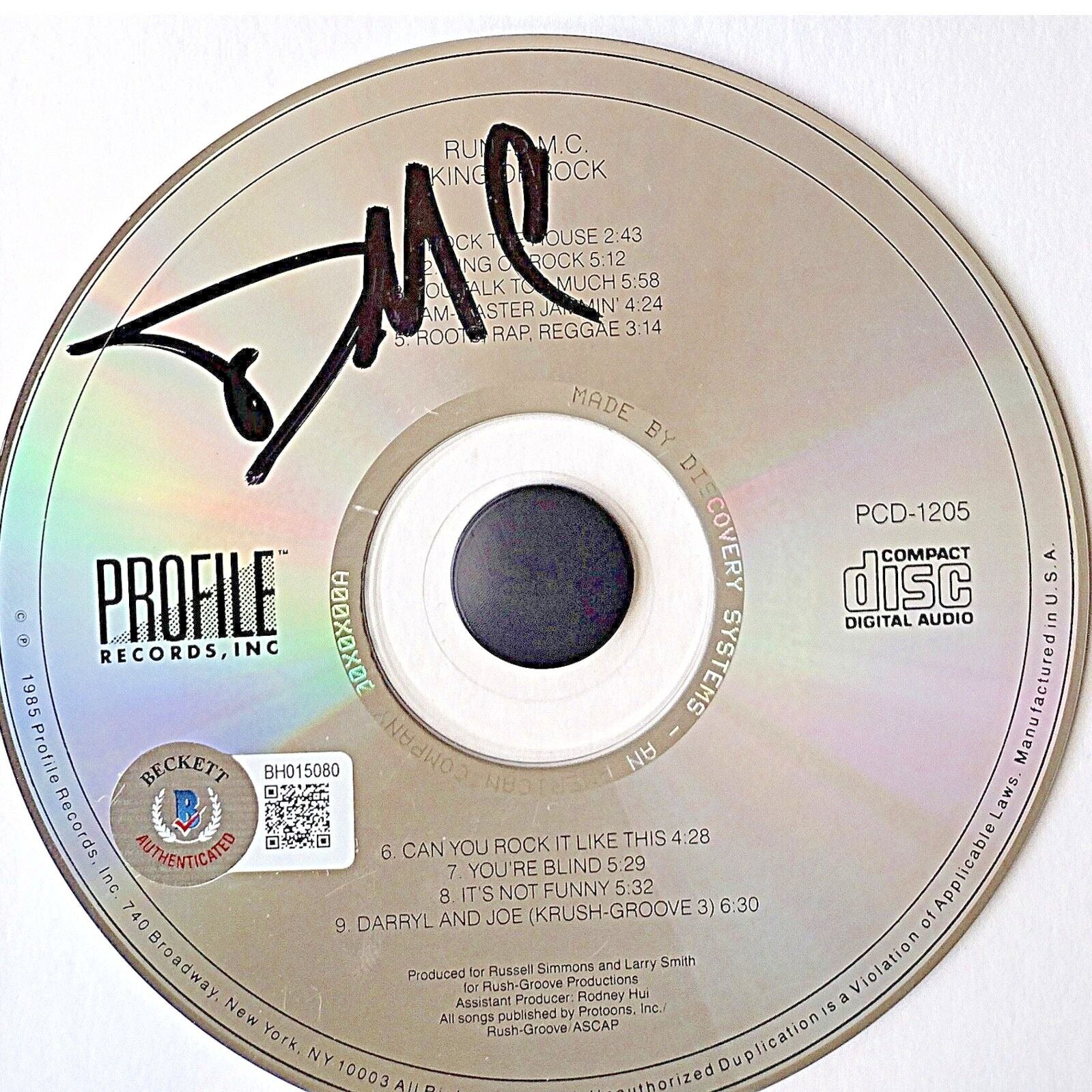 Run Signed King Cd Beckett BAS