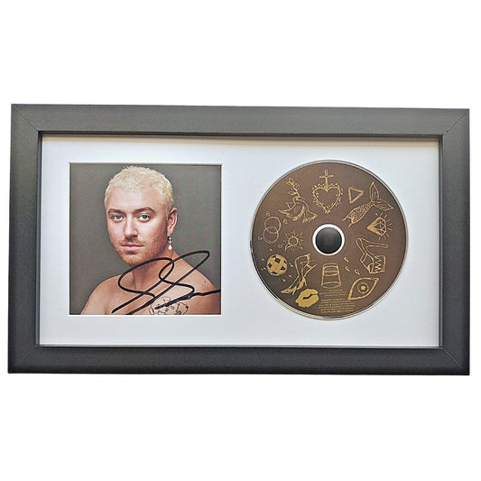 Music- Autographed- Sam Smith Signed Gloria CD Album Cover Framed Beckett Authentic Auto COA Front