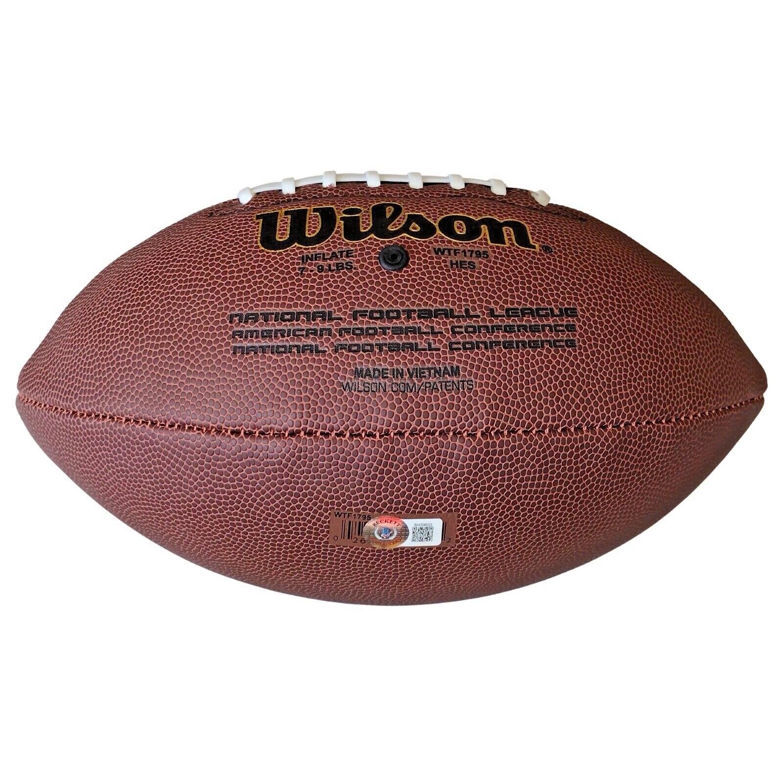 Footballs- Autographed- Paul Tagliabue NFL Commissioner Signed Wilson NFL Composite Super Grip Football Proof Photo Beckett COA 104