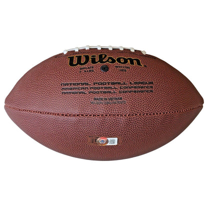 Footballs- Autographed- Paul Tagliabue NFL Commissioner Signed Wilson NFL Composite Super Grip Football Proof Photo Beckett COA 104