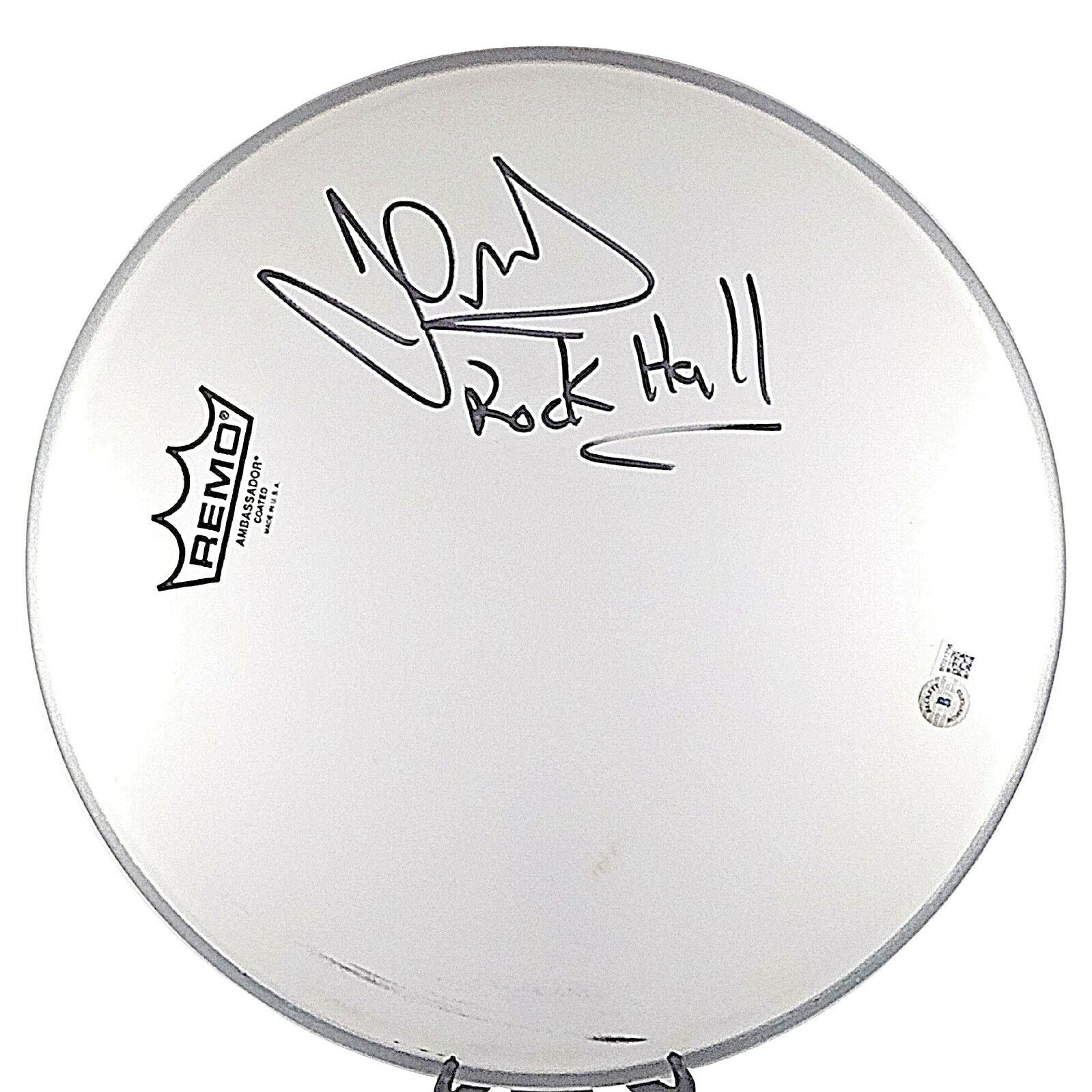 Music- Autographed- DJ Yella of NWA Signed Remo Drumhead with Rock Hall of Fame Inscription Beckett Authenticated COA Front