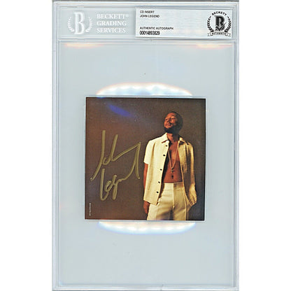 Music- Autographed- John Legend Signed Legend CD Album Insert Beckett Authentic Auto Slab Front